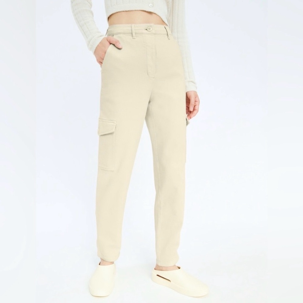 Wilfred Cream Modern Cargo Pants Size 0